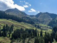 Österreich - Farmkehralm - Erster Blick zu unserem Ziel unter Kleinem und Großem Galtenberg